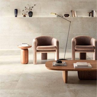 Colosseo Plus Panna mixed-size 61x61+30,4x61+30,4x30,4 cm Rettificato bordo mosso (scatola mista OPUS)