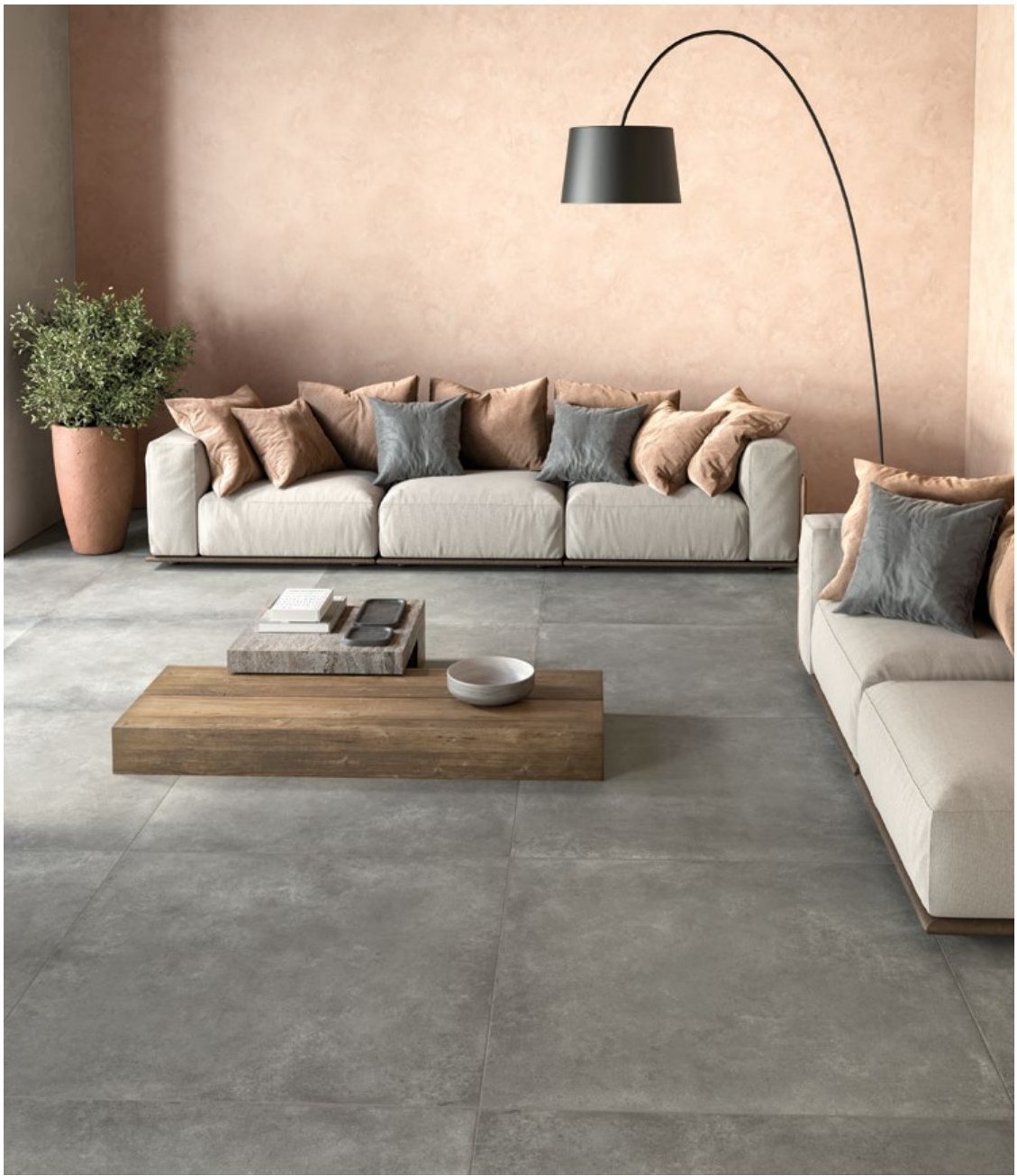 Continental Soft Dark Grey Soft 122,2x122,2 cm Soft