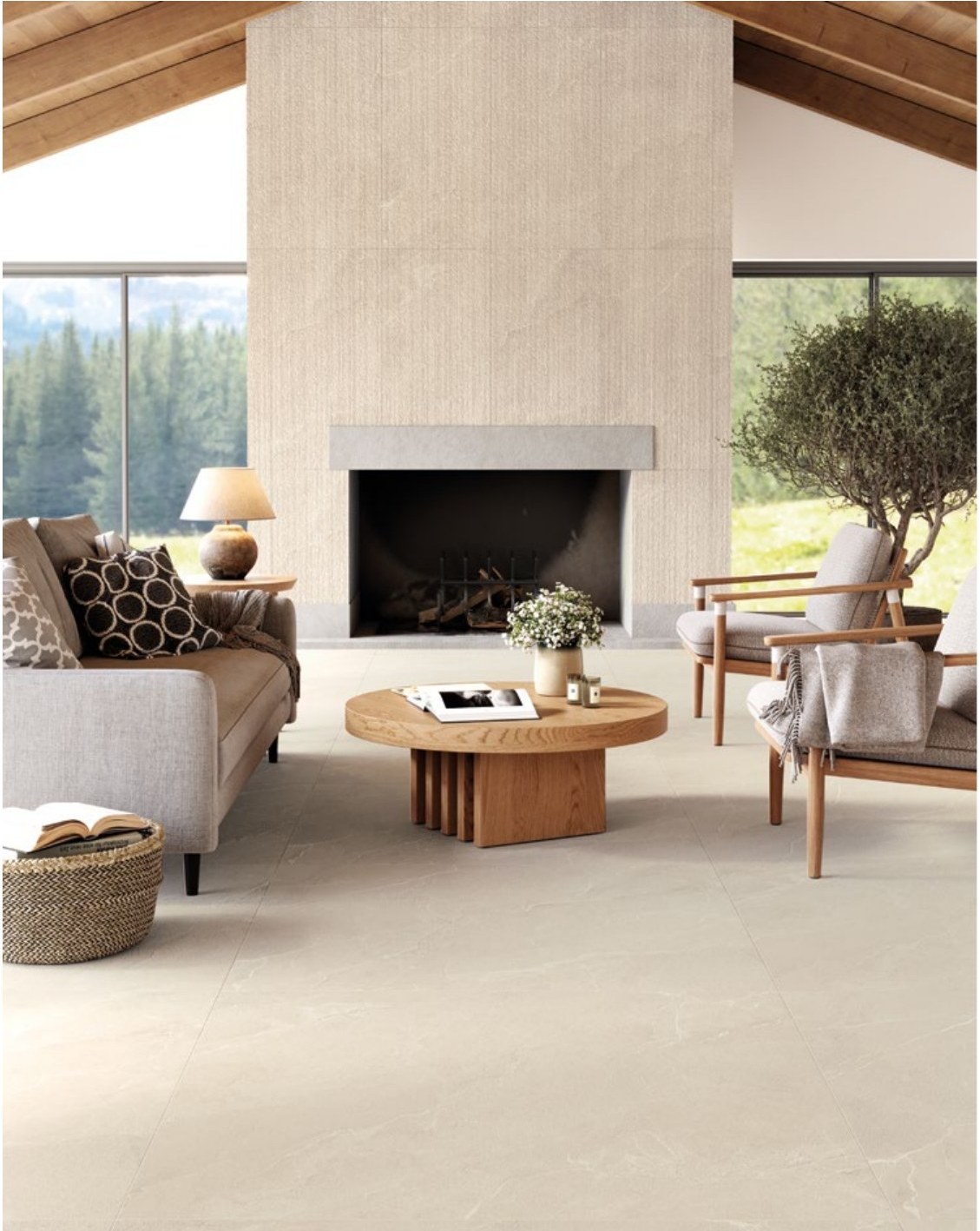 Cortina Stone Sabbia 61x122 cm C2O