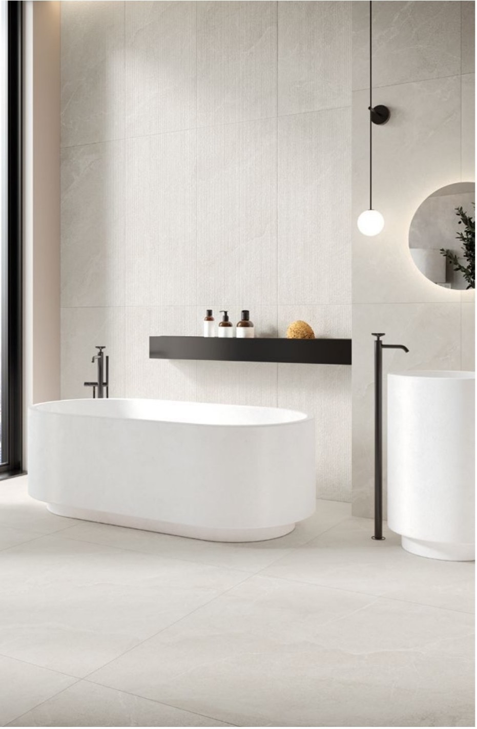 Cortina Stone Avorio 61x122,2 cm Millerighe