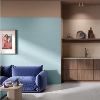 Le Resine Monochrome Resina Monochrome Azzurro 61x122,2 cm