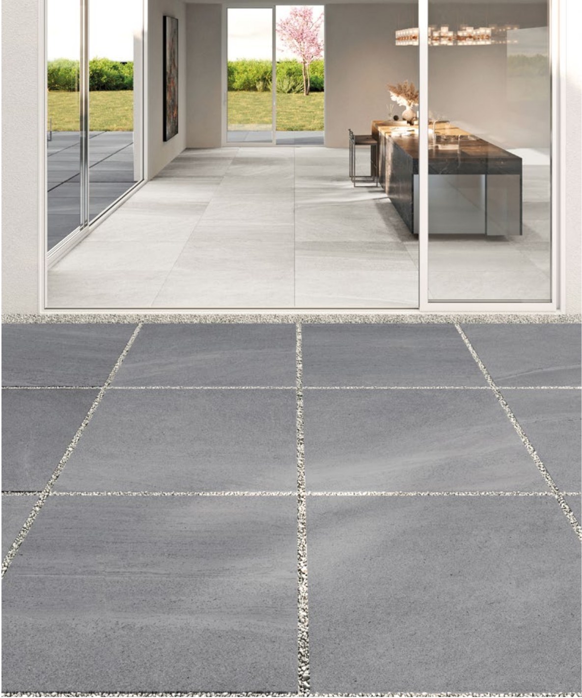 Limestone Gun Metal 61x61 cm C2O
