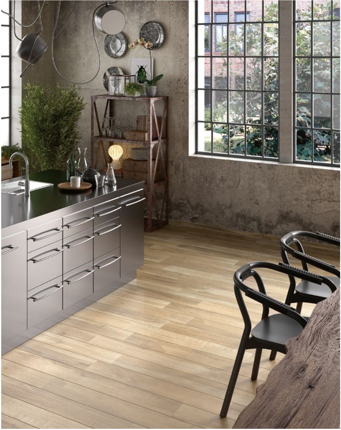 North Wind Oak 7,2x40 cm Chevron rettificato