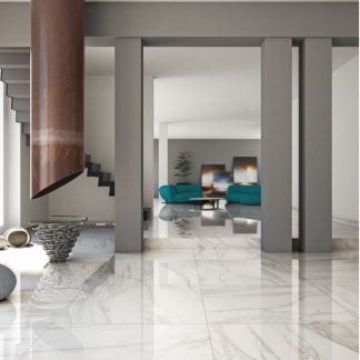 White Marble Calacatta Oro 122,2x122,2 cm Soft