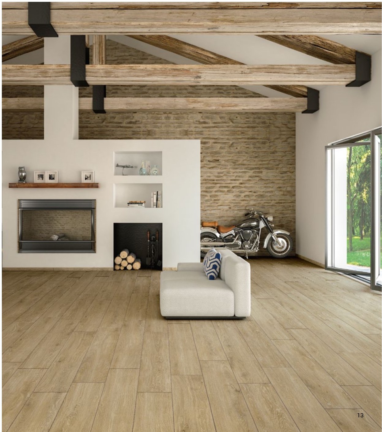 Woodland River Brown 26x160 cm